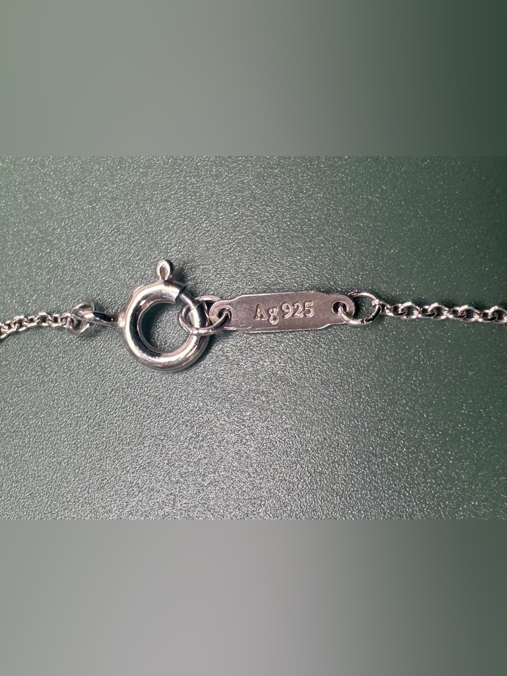 Tiffany & Co. Sterling Silver Circle Pendant Necklace with Tiffany Blue Pouch - Picture 10 of 11